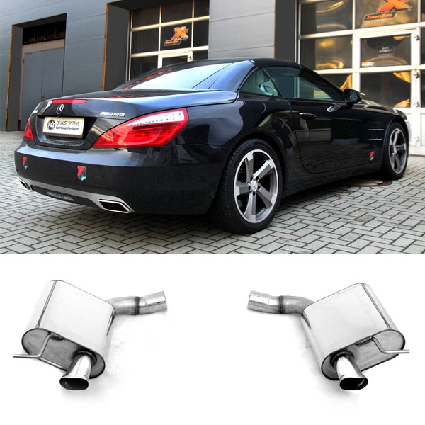 Fox Duplex Endschalldämpfer Mercedes SL 350 SL 400 SL500 R231 in or. Endrohre