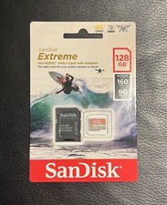 SanDisk Extreme Micro SDXC UHS-1, 128GB Card + Adapter (New).