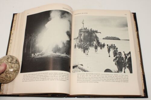 THE WAR AGAINST JAPAN Pictorial Record, HC ©1952 G.P.O. Quarter Leather GOOD - Picture 15 of 22