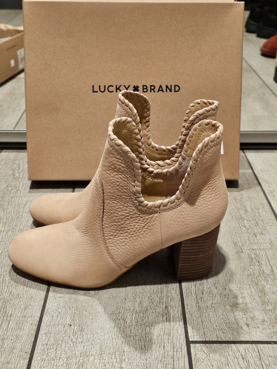 New LUCKY BRAND Womens Tan Cut Outs Sivya Round Toe Slip On