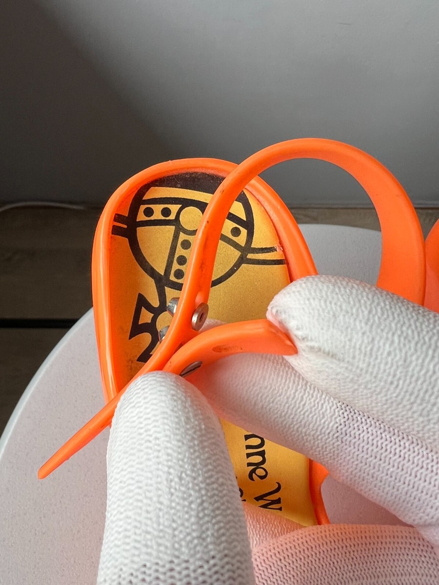 Vivienne Westwood x Melissa Anglomania Heart Orange Heels Vivienne Westwood x Melissa Anglomania Heart Orange Heels