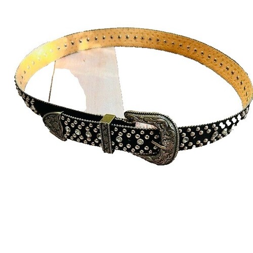 Vintage Georges Marciano GUESS Genuine Black Leather Women\'s Belt Size L USA Vintage Georges Marciano GUESS Genuine Black Leather Women main image 2
