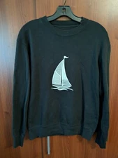 Mens Jw Anderson uniqlo Sailboat sweatshirt Pullover XS Cotton black