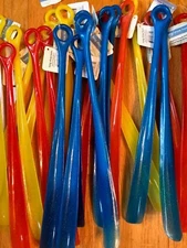 Plastic Shoehorn 18" Extra Long Large Shoe Horn Handle Colors Flexible New