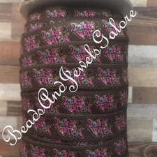 Girly foe girly elastic fashion hair tie inspired girly ribbon bow *closing sale