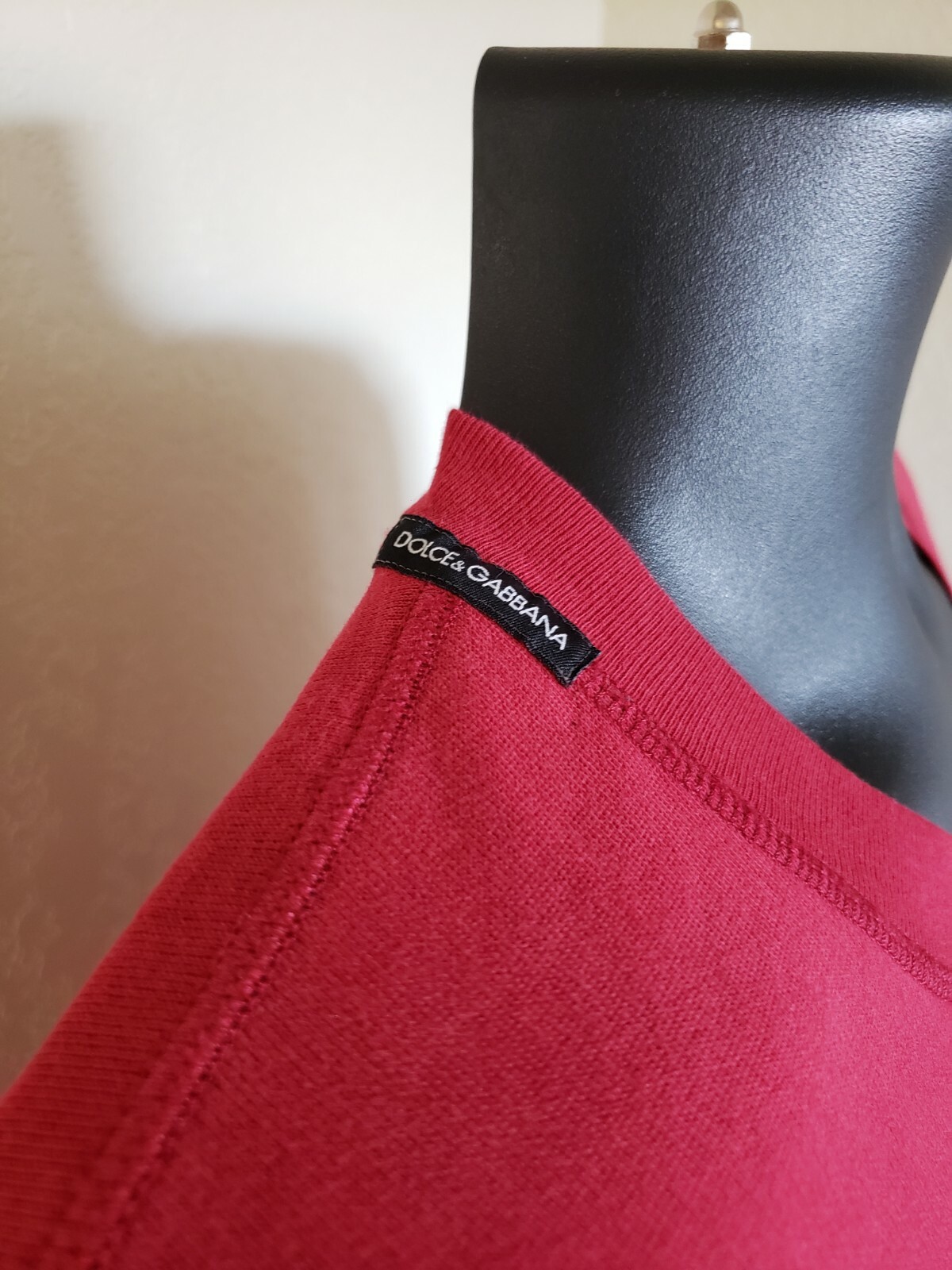 Dolce Gabbana Mens Red Sweater Made in Italy Rare NWT Size 50 image 2