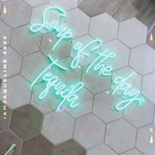 Soup Of The Day Tequila Vivid LED Neon Sign Lamp Light Flex Acrylic Custom Room