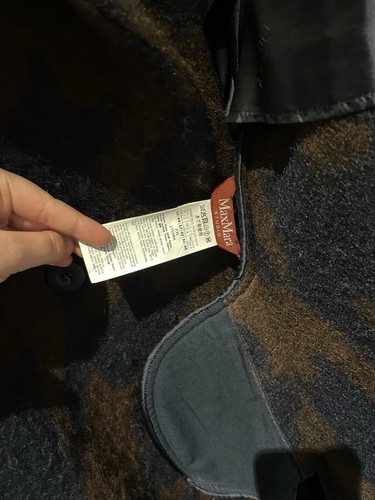 Max Mara Robinia Mohair Alpaca Coat Size 12 - Picture 5 of 7