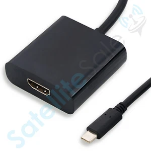 SatelliteSale USB Type C à HDMI/USB-C/USB 3.0/DVI/VGA Convertisseur