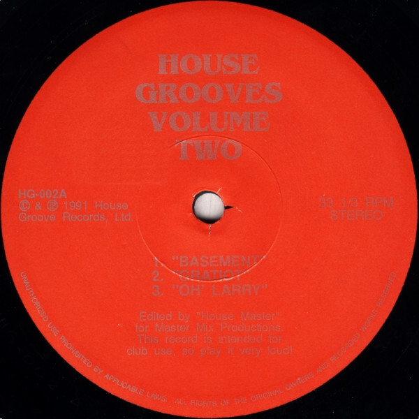 米12” Various House Grooves Volume Two HG002 House Groove Records /00250 12