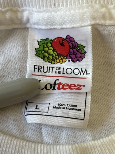 CAMISA VINTAGE MÚSICA ALTERNATIVA RADIO 104.9 FM HOMBRE GRANDE FRUIT OF LOOM LOFTEEZ - Imagen 5 de 6