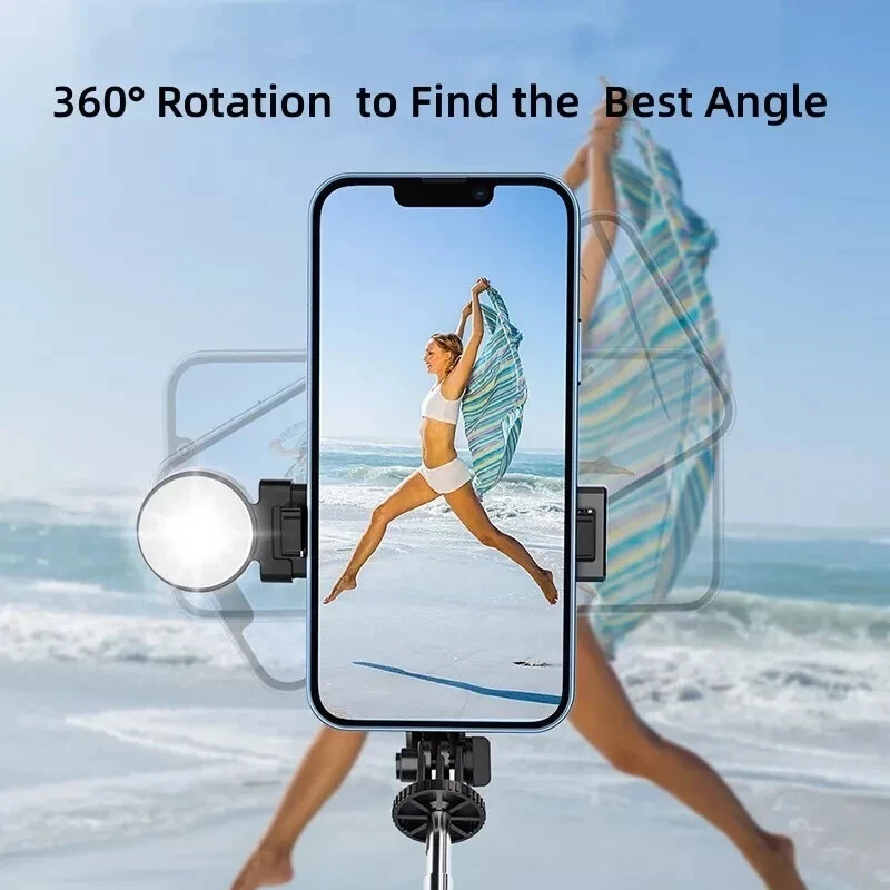 Selfie Stick, 6 in 1 Bluetooth Tripod, Extendable and Portable Selfie stick. - Image 3 of 4