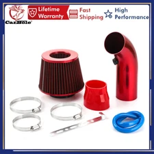 3" Car Cold Air Intake Filter Induction Kit Pipe Power Flow Hose System Aluminum