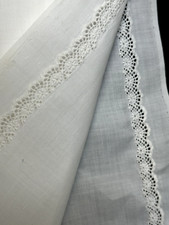 L34- Gorgeous Hand Embroidered Cotton Fabric for Your Project - 144" x 4.5"