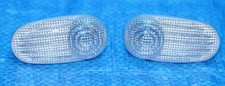 2x GENUINE OEM ALFA ROMEO 147 GT GTV 04> CLEAR SIDE INDICATOR REPEATER LENSES 