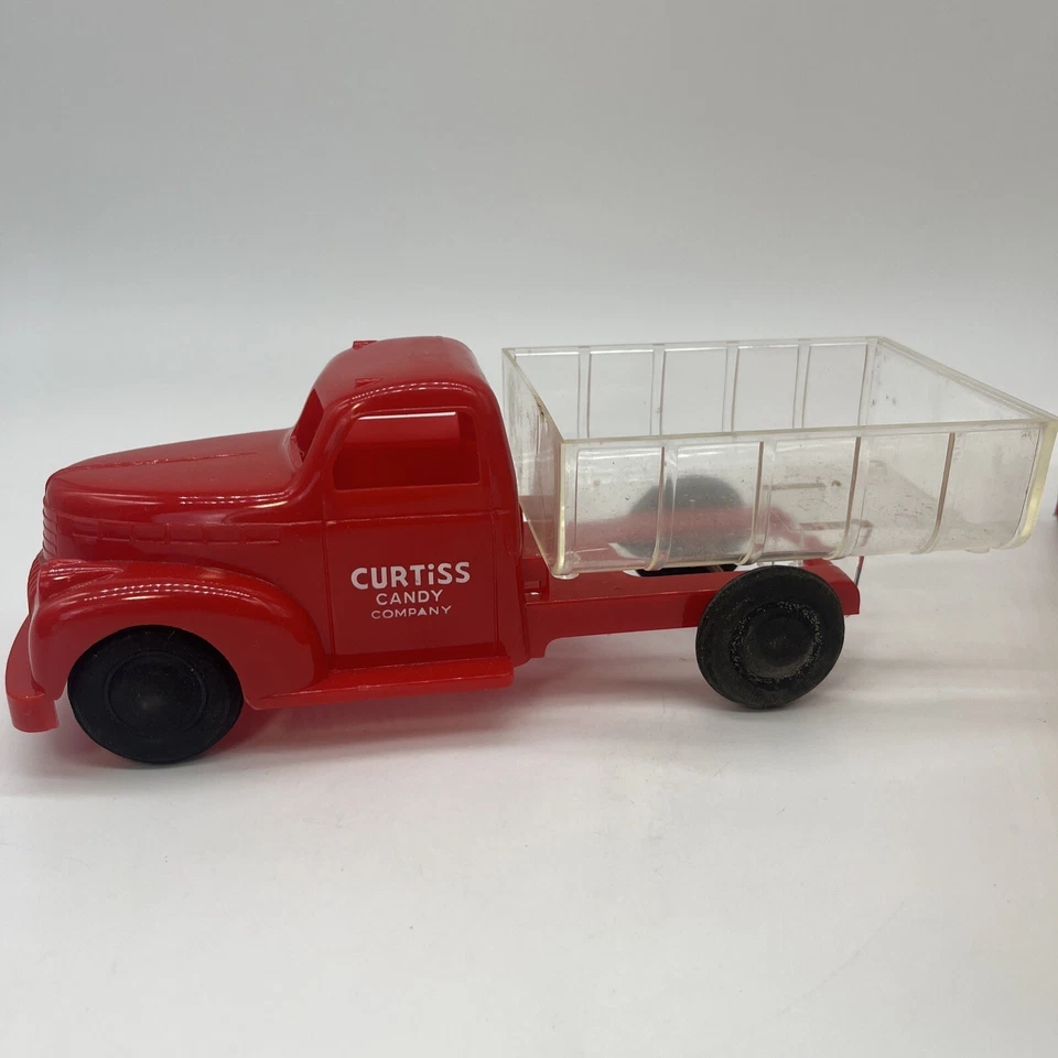 20 世纪 50 年代 MARX CURTISS CANDY COMPANY 糖果卡车塑料玩具带盒 — 第 3/4 张图片