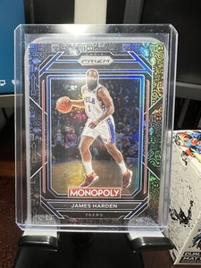 JAMES HARDEN 2022-23 Panini Prizm Monopoly #68 BLACK ICONS PARALLEL 76ers