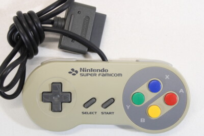 Official Super Famicom Controller Cleaned & Works Discolored/ Wears OEM SFC SNES