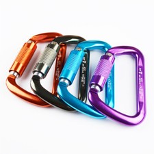 30KN Auto-Locking Carabiners Rock Tree Climbing Arborist Caving Rescue Karabiner