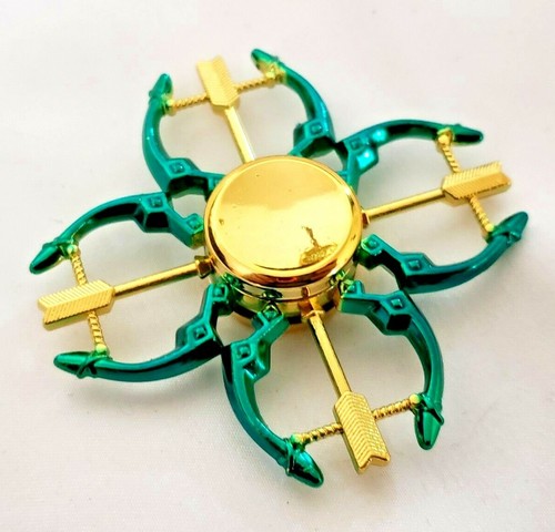 Genial Cupido Metal Oro Verde Calmante Juguete Spinner Niños Niñas Niños Adultos Enfoque TDAH - Imagen 9 de 12