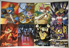 Neopets 3 Ring Binder Folders Blue Aisha  Other Charaters Lot of 8 Vintage