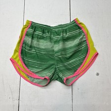 Nike Dri-Fit Green Multicolor Active Running Shorts Women Size S with Liner