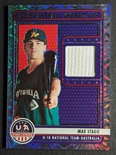 2023 Panini USA Stars & Stripes Game Used Fireworks / Patch #U18-MS Max Stagg 
