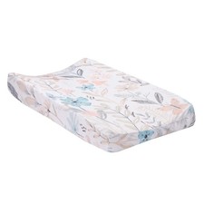 Baby Blooms Watercolor Floral/Butterfly Soft Changing Pad Cover