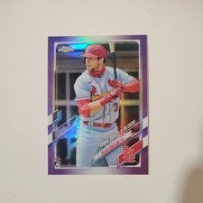 2021 Topps Chrome Update Rookie Debut Dylan Carlson #USC54 Purple Refractor (RC)