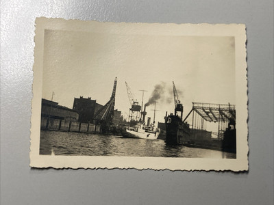 1935 altes Foto Hamburg Hafen Trockendocks / Hamburger Hafen