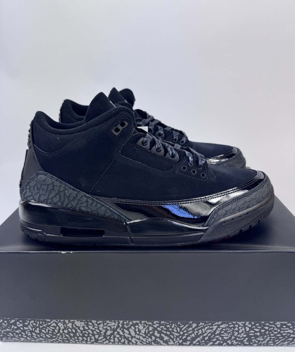 Size 12 - Air Jordan 3 Retro Black Cat for sale online | eBay