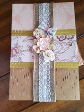 NEW Junk Journal Handmade Album Book w/ Pocke...