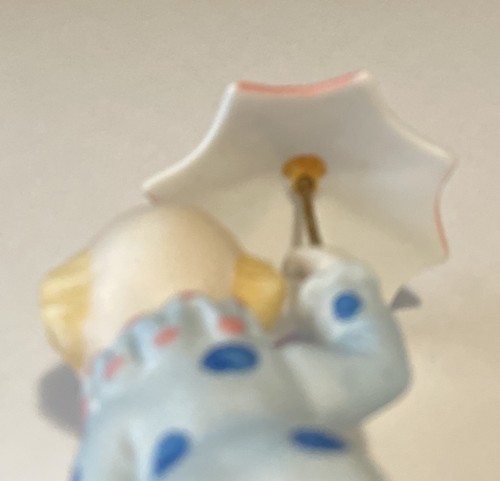 Vintage LEFTON Clown Figura Porta Ombrello Blu Tuta a Pois 5,5” T - Foto 8 di 11