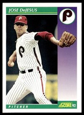 1992 Score Jose DeJesus Philadelphia Phillies #380
