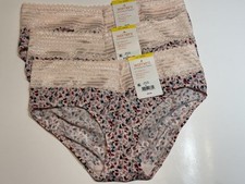 NWT 3 Warner s No Pinching, No Problems Hipster Microfiber Panties 5609J M/6