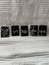 Lot Of 5 Crown Bow Jewel Pink Sparkle Hair Clips For Animals Dog Cat Pet Jewelry