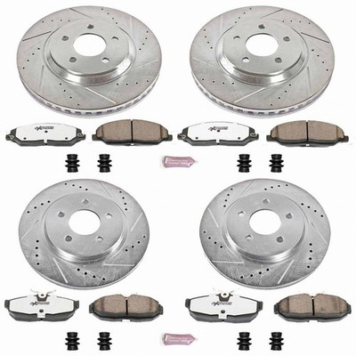 Power Stop Brake Kit For Ford Mustang 2005-2010 Front, Rear Z26-Street Warrior