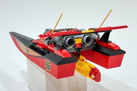 Vintage Lego City Harbor Speedboat 7244 100 % Complete Set w/Instructions