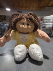 1985 Cabbage Patch Kids Girl Brown Hair Brown Eyes Outfit Vintage Coleco