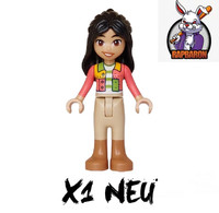 Lego® Friends ● Liann - Coral Patchwork Jacket ● Minifigur ● Frnd0845 ● Neu