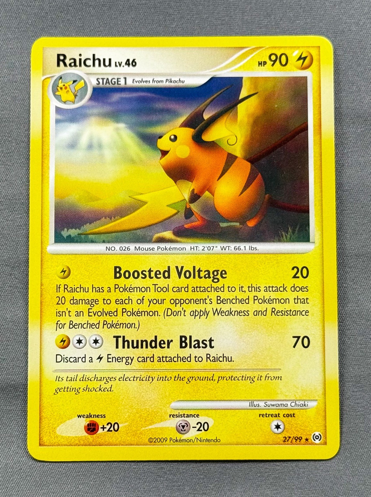 NM Raichu 27/99 Rare Arceus Pokemon