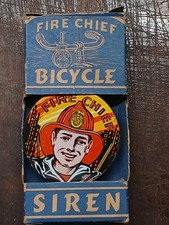 Vintage 1950s Fire Chief Bicycle Siren W Box Ranger Steel Products