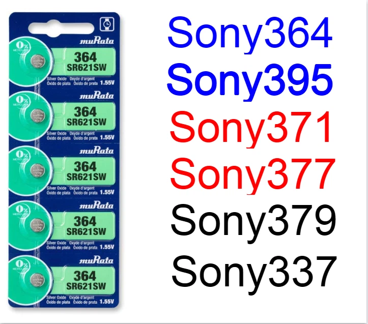 Sony 5pcs SR920 AG4 364 377 371 395 379 626SW Silver Oxide Button 2026 Battery - image 1 of 1