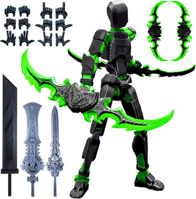 T13 Action Figure Set,Titan 13 Action Figure with Multiple Accessories,Easter Ba