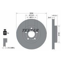 Textar 92323505 Bremsscheibe Vorderachse FüR Mercedes Benz Mercedes Benz