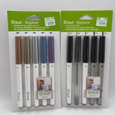 Cricut Explore Multi Pen Set, Black AND Multi Metallic Pen Set; Brand new