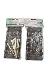 2 Packs 14 total Medium Brush Rollers Pins Hair Curlers Bristles 2 1/2" Vtg