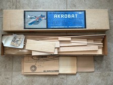 Sig AKROBAT Semi Scale Control Line Stunted Airplane Plane 51  Wingspan CL-16