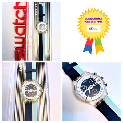 Swatch Chrono Neu Waterspeed SCK412 1998 Vintage Armbanduhr 90er NOS