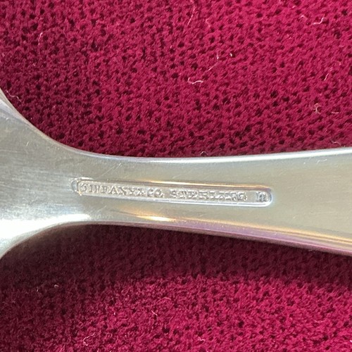 Vintage Tiffany & Co. Sterling Silver Baby Serving Set Of 4 Marked S.T.G. M. - Picture 8 of 14